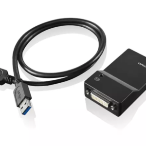 Lenovo USB 3.0 to DVI/VGA Monitor Adapter - External video adapter - USB 3.0 - DVI