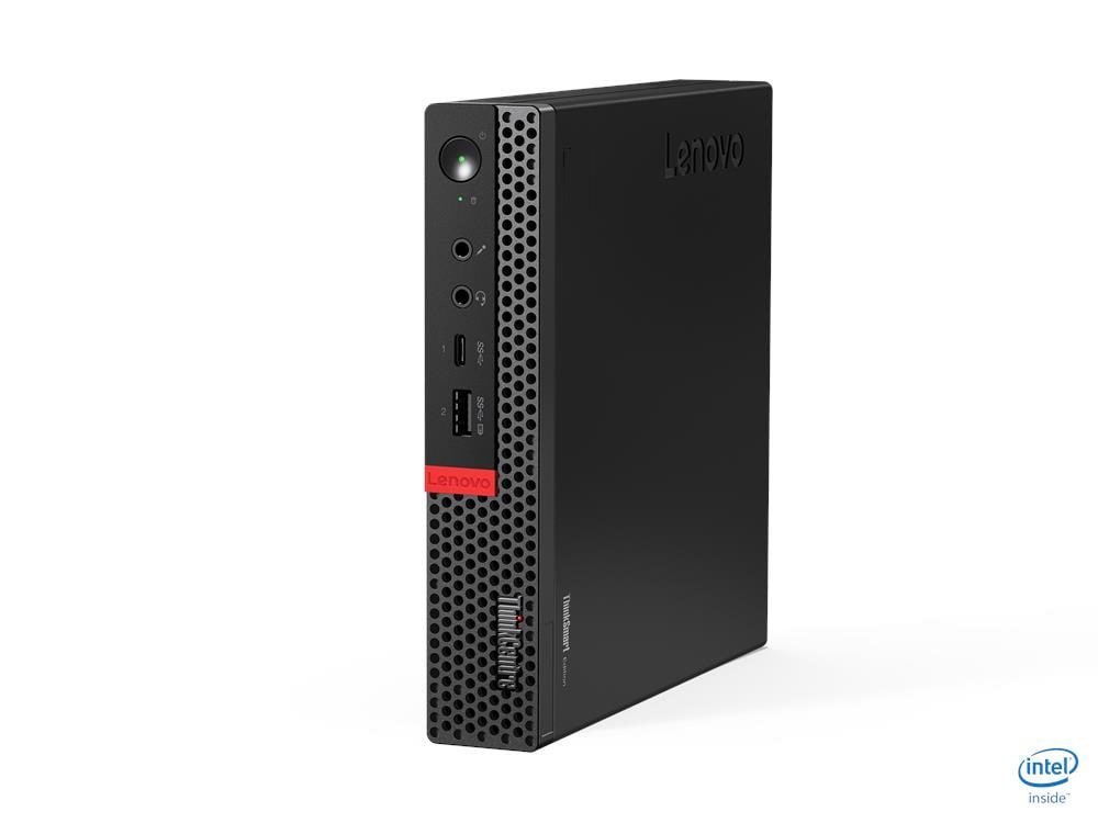 Lenovo ThinkCentre M920q 10T1 - ThinkSmart Edition for Logitech - tiny - Core i5 9600T / up to 3.9 GHz - vPro - RAM 8 GB - SSD 128 GB - NVMe - UHD Graphics 630 - Gigabit Ethernet - Win 10 IoT Enterprise - monitor: none - black - with 3 Years Lenovo Premier Support
