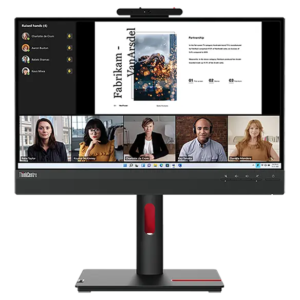 Lenovo ThinkCentre Tiny-in-One 22 Gen 5 - LED monitor - 22" (21.5" viewable) - touchscreen - 1920 x 1080 Full HD (1080p) @ 60 Hz - IPS - 250 cd/m≤ - 1000:1 - 4 ms - HDMI, DisplayPort - speakers - raven black