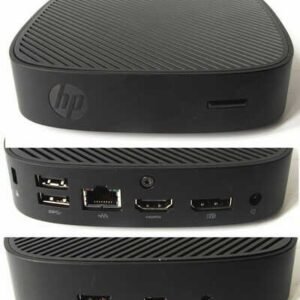 HP t430 - Thin client - DTS - 1 x Celeron N4020 / up to 2.8 GHz - RAM 4 GB - flash - eMMC 32 GB - UHD Graphics 600 - Gigabit Ethernet - Win 10 IoT Enterprise 2019 LTSC - monitor: none - keyboard: UK