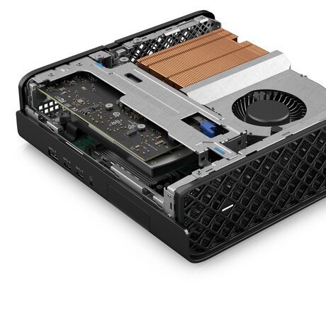 HP Workstation Z2 G9 - Mini - 1 x Core i7 12700 / up to 4.9 GHz - vPro - RAM 16 GB - SSD 512 GB - NVMe, TLC, HP Value - T1000 - Gigabit Ethernet - Win 10 Pro 64-bit (includes Win 11 Pro Licence) - monitor: none - keyboard: UK