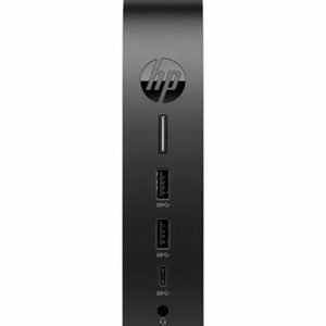 HP Elite t655 - Thin client - SFF - 1 x Ryzen Embedded R2314 / up to 3.5 GHz - RAM 8 GB - flash 32 GB - eMMC - Radeon Graphics - Gigabit Ethernet, Bluetooth 5.2 - 802.11a/b/g/n/ac/ax, Bluetooth 5.2 - HP ThinPro - monitor: none - keyboard: UK