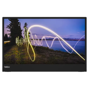 Lenovo ThinkVision M15 - LED monitor - 15" (15.6" viewable) - portable - 1920 x 1080 Full HD (1080p) @ 60 Hz - IPS - 250 cd/m≤ - 1000:1 - 6 ms - 2xUSB-C - raven black