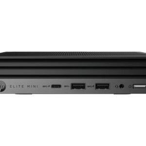 HP Elite 600 G9 - Mini - Core i5 12500T / up to 4.4 GHz - RAM 8 GB - SSD 256 GB - NVMe, TLC - UHD Graphics 770 - Gigabit Ethernet, Bluetooth 5.2, IEEE 802.11ax (Wi-Fi 6E) - Bluetooth 5.2, 802.11a/b/g/n/ac/ax (Wi-Fi 6E) - Win 11 Pro - monitor: none - keyboard: UK