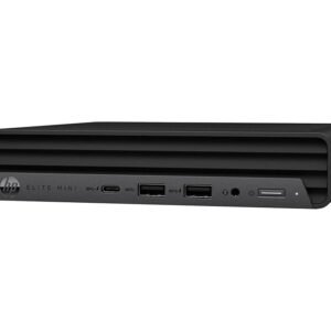 HP Elite 600 G9 - Mini - Core i5 12500T / up to 4.4 GHz - RAM 16 GB - SSD 256 GB - NVMe, TLC - UHD Graphics 770 - Gigabit Ethernet, Bluetooth 5.2, IEEE 802.11ax (Wi-Fi 6E) - Bluetooth 5.2, 802.11a/b/g/n/ac/ax (Wi-Fi 6E) - Win 11 Pro (includes Win 10 Pro Licence) - monitor: none - keyboard: UK - with HP 3 years Next Business Day Onsite Hardware Support for Desktops