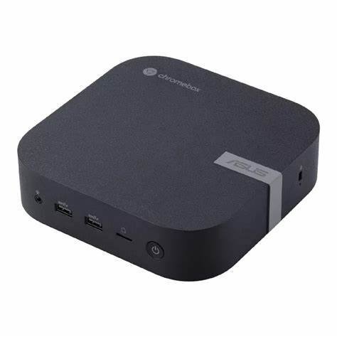 ASUS Chromebox 5 GC029UN - Mini PC - 1 x Celeron 7305 / 1.1 GHz - RAM 4 GB - SSD 128 GB - HD Graphics - GigE, 2.5 GigE, Bluetooth 5.2, 802.11ax (Wi-Fi 6E) - WLAN: Bluetooth 5.2, 802.11a/b/g/n/ac/ax (Wi-Fi 6E) - Chrome OS - monitor: none - eco black