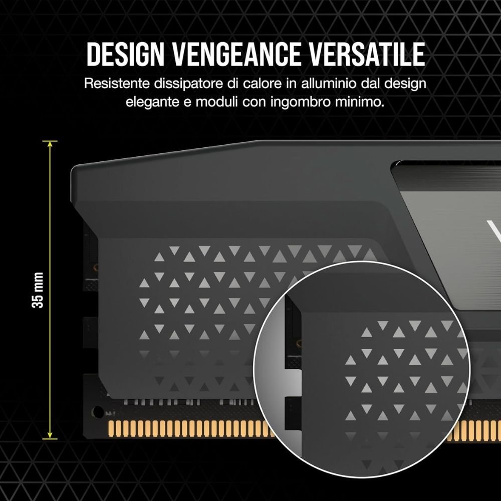 CORSAIR Vengeance DDR5 RAM 96GB (2x48GB) 6000MHz CL36-44-44-96 1.4V AMD Expo Intel XMP 3.0 Desktop Computer Memory – Gray (CMK96GX5M2E6000Z36) - Image 5