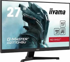 iiyama G-MASTER Red Eagle GB2770HSU-B6 - LED monitor - gaming - 27" - 1920 x 1080 Full HD (1080p) @ 180 Hz - Fast IPS - 300 cd/m≤ - 1000:1 - 0.2 ms - HDMI, DisplayPort - speakers - black, matte