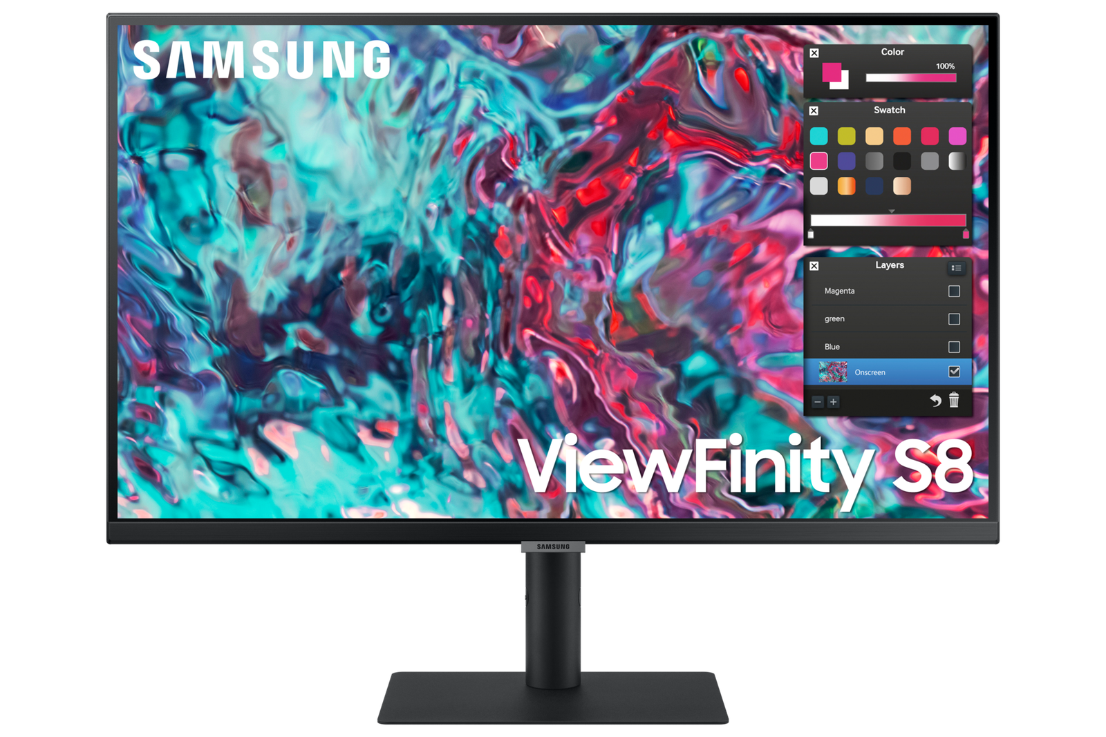 Samsung ViewFinity S8 S27B800TGU - S80TB Series - LED monitor - 27" - 3840 x 2160 4K UHD (2160p) @ 60 Hz - IPS - 350 cd/m≤ - 1000:1 - HDR10 - 5 ms - HDMI, 2xThunderbolt 4 - black