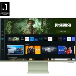 Samsung S32CM801UU - M80C Series - LED monitor - Smart - 32" - 3840 x 2160 4K @ 60 Hz - VA - 400 cd/m≤ - 3000:1 - HDR10+ - 4 ms - HDMI, USB-C - speakers - warm white