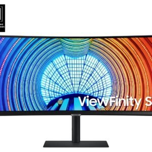 Samsung ViewFinity S6 S34A650UBU - S65UA Series - LED monitor - curved - 34" - 3440 x 1440 UWQHD @ 100 Hz - VA - 350 cd/m≤ - 4000:1 - HDR10 - 5 ms - HDMI, DisplayPort, USB-C - black
