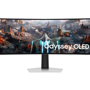 Samsung Odyssey OLED G9 S49CG934SU - G93SC Series - OLED monitor - gaming - curved - 49" - 5120 x 1440 Dual Quad HD @ 240 Hz - 250 cd/m≤ - 1000000:1 - DisplayHDR 400 True Black - 0.03 ms - DisplayPort, Micro HDMI, HDMI - speakers - silver