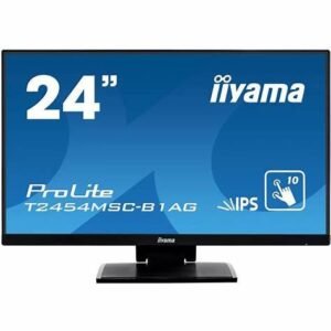 iiyama ProLite T2454MSC-B1AG - LED monitor - 23.8" - touchscreen - 1920 x 1080 Full HD (1080p) @ 60 Hz - IPS - 250 cd/m≤ - 1000:1 - 5 ms - HDMI, VGA - speakers - matte black