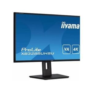 iiyama ProLite XB3288UHSU-B5 - LED monitor - 32" (31.5" viewable) - 3840 x 2160 4K @ 60 Hz - VA - 300 cd/m≤ - 3000:1 - 3 ms - 2xHDMI, DisplayPort - speakers - black, matte