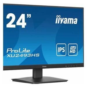 iiyama ProLite XU2493HS-B6 - LED monitor - 24" (23.8" viewable) - 1920 x 1080 Full HD (1080p) @ 100 Hz - IPS - 250 cd/m≤ - 1300:1 - 0.5 ms - HDMI, DisplayPort - speakers - black, matte