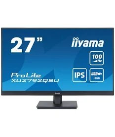 iiyama ProLite XU2792QSU-B6 - LED monitor - 27" - 2560 x 1440 WQHD @ 100 Hz - IPS - 250 cd/m≤ - 1300:1 - 0.4 ms - HDMI, DisplayPort - speakers - matte black